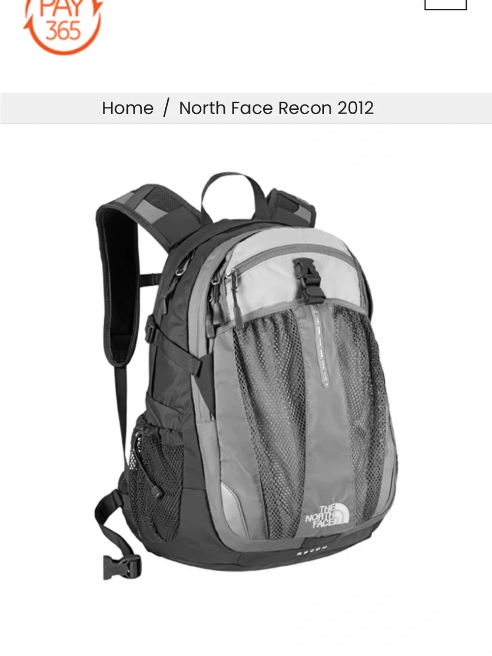 The North Face Recon Backpack in Gray and Black